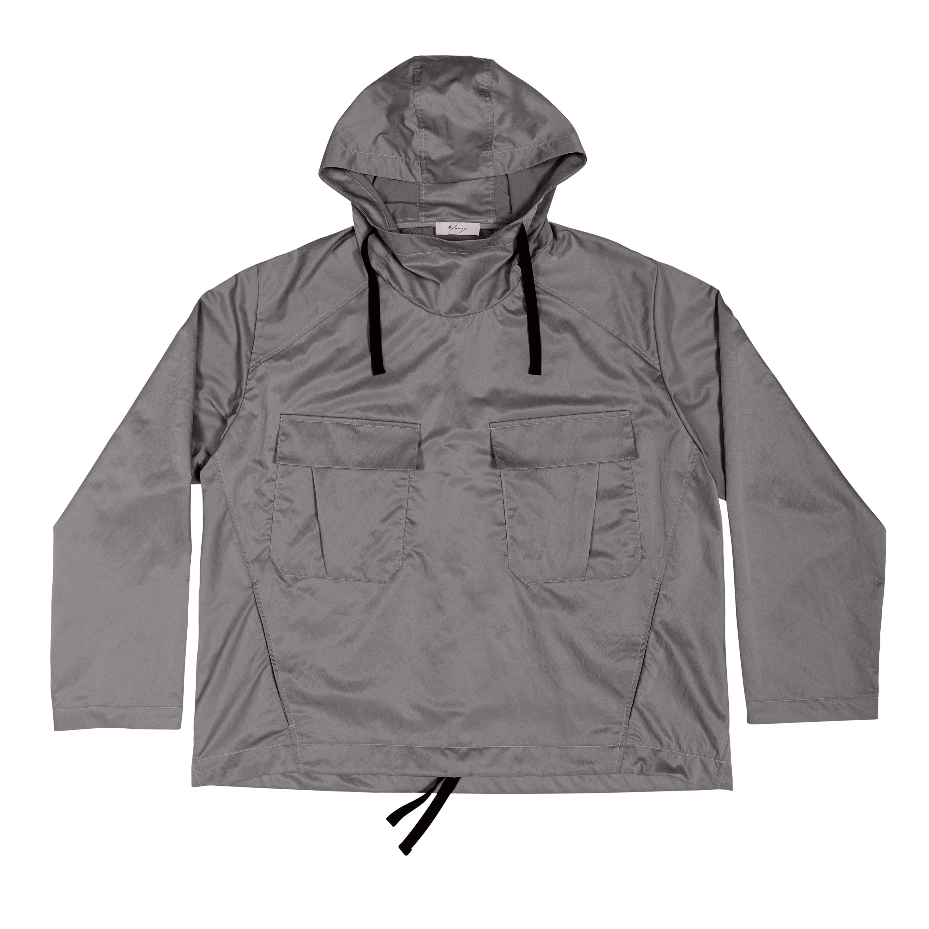 Hooded Army Smock Nylon Poly Steel Grey