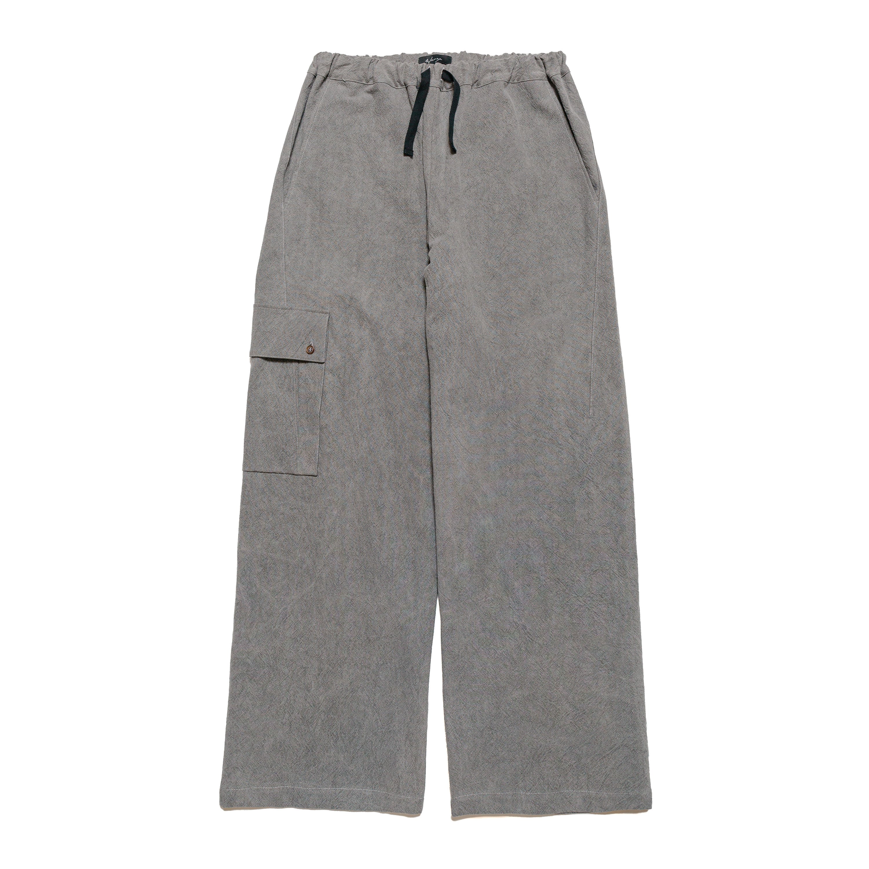 Easy Pant Washed Cotton Linen Ramie Light Charcoal - PREORDER