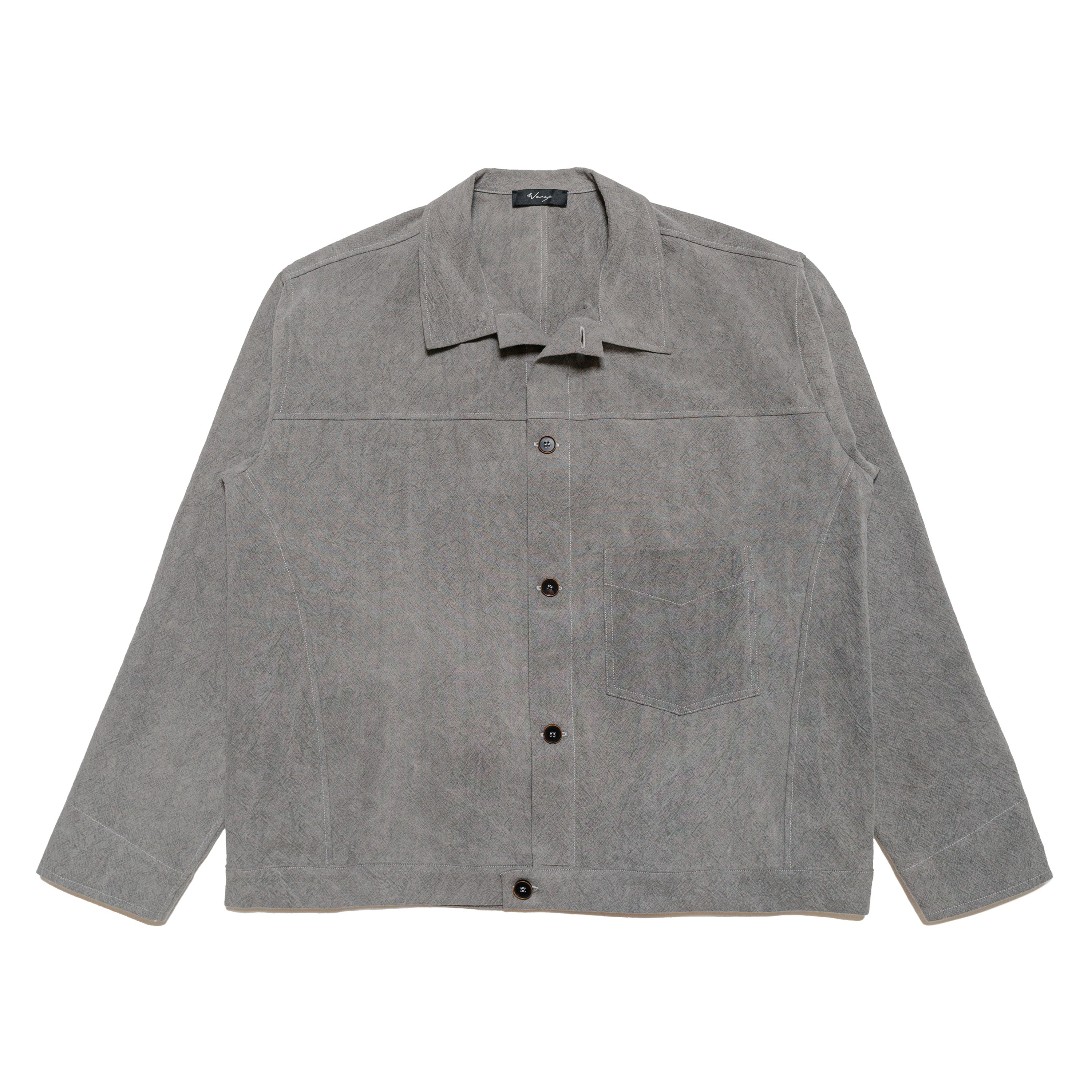 Type 1 Overshirt Cotton Linen Ramie Light Charcoal - PREORDER