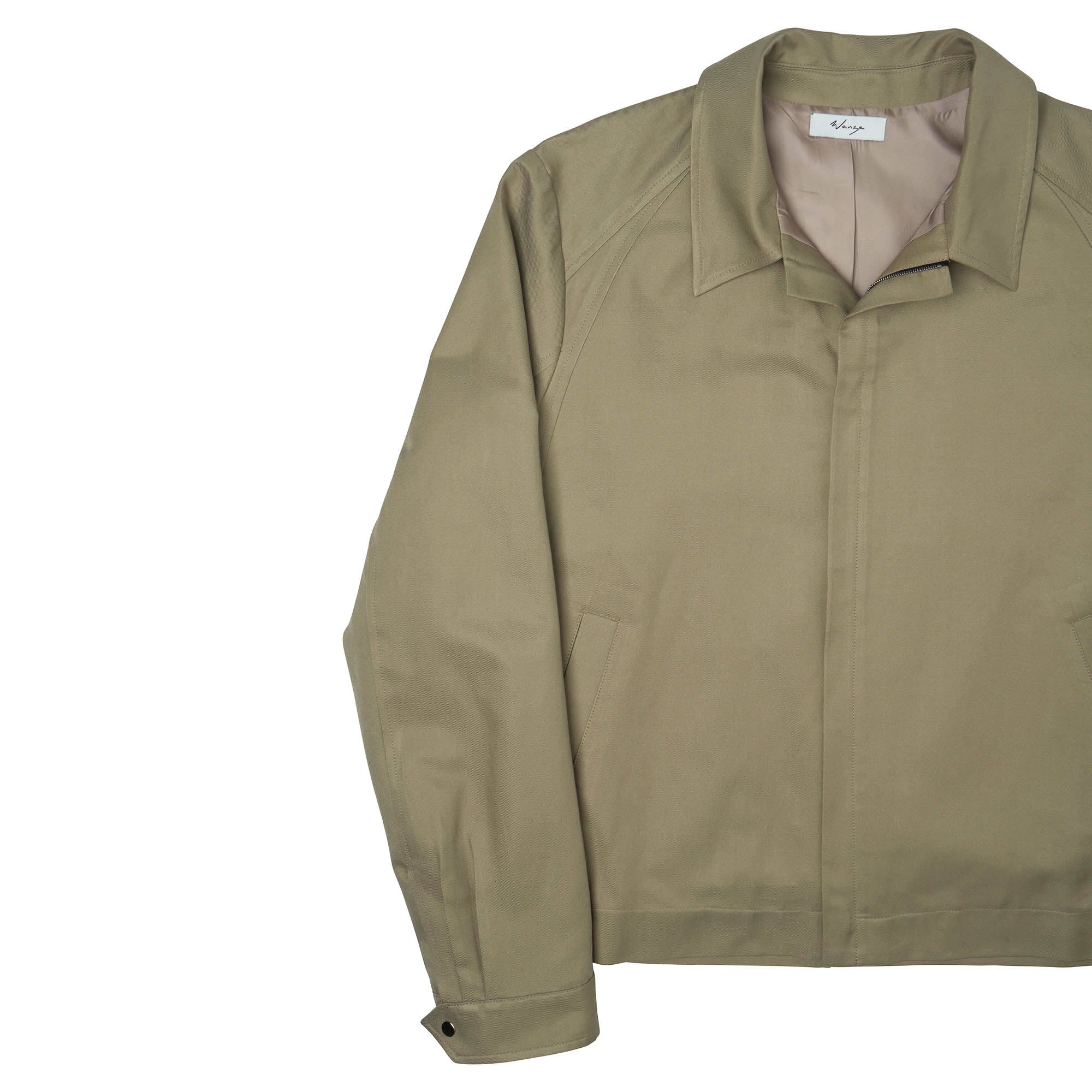 Zip Blouson (Men) Cotton Twill Beige - PREORDER